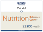 Nutrition Reference Center