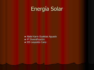 Energía solar - IES Leopoldo Cano