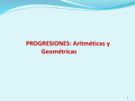 Progresiones.Ariméticas y Geométricas