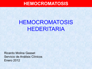 Hemocromatosis hereditaria