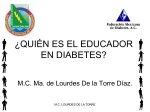 ¿quien es el educador en diabetes?