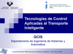 Tecnologías de Control Aplicadas al Transporte Inteligente ( ppt