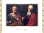 San Pedro y San Pablo, apóstoles. San Mateo 16,13-19