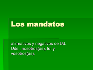 Los mandatos