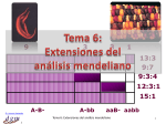 Tema 8: Extensiones del análisis mendeliano