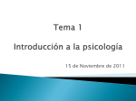 Tema 1 Introducción a la psicología