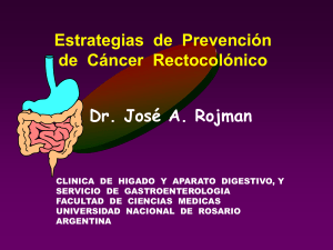 Colorectal cancer screening - Asociación de Gastroenterología y