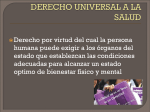 DERECHO UNIVERSAL A LA SALUD