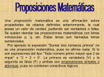 proposiciones matemáticas Archivo