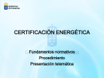 Presentación de certificación energética