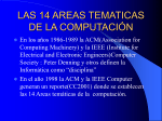 LAS 14 AREAS TEMATICAS DE LA COMPUTACION