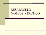 DESARROLLO MORFOSINTACTICO