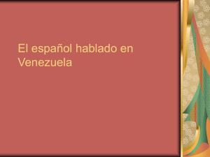 El español hablado en Venezuela