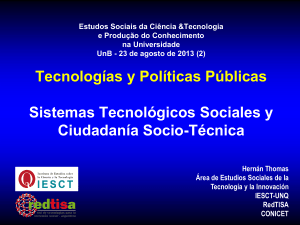 Metodología de la investigación en Tecnologías Sociales