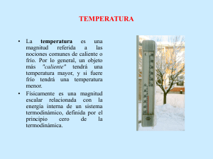 temperatura - Biblioteca de la UNS
