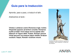 Guía para la traducción Latín 4º. ESO