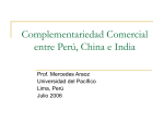 Complementariedad Comercial entre Perú, China e India