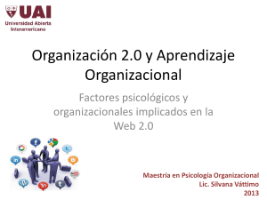 Organización 2.0 y Aprendizaje Organizacional - psi