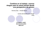 Cambios en el Trabajo. Nuevos riesgos para la salud mental