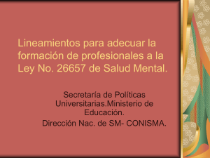 Lineamientos para adecuar la formación de