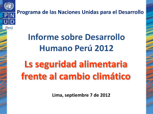 Slide 1 - Universidad Nacional Agraria La Molina