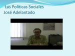 Las Políticas Sociales José Adelantado