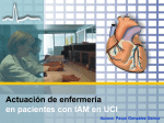 Actuación de Enfermería en paciente con IAM en UCI.