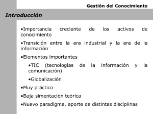 Gestión del Conocimiento