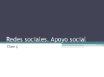 Clase 5: Redes Sociales de Apoyo. - Facultad de Psicología
