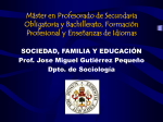 Máster en Profesorado de Secundaria Obligatoria y Bachillerato