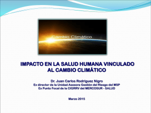 El cambio climático y su impacto en la salud humana.