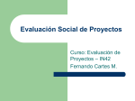 Evaluación Social de Proyectos - CEGIS
