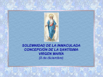 Solemnidad de la Inmaculada Concepción de la Santísima Virgen