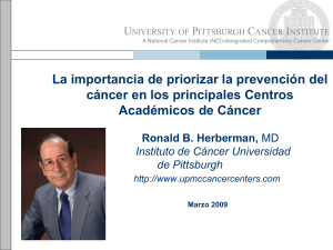 Prevención de cáncer en UPCI