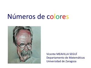 Números de colores - Universidad de Zaragoza