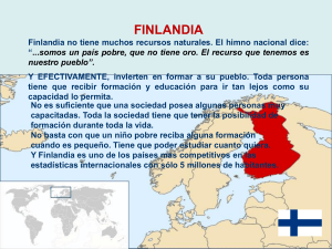Finlandia como ejemplo