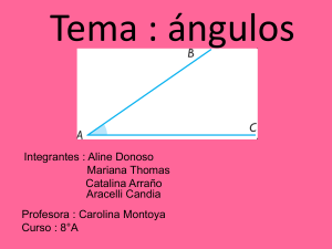 ANGULOS - Compañía de María Matemática Puente Alto