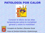 patología por calor - Ciudad Autónoma de Ceuta