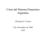 Crisis del Sistema Financiero Argentino
