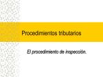 12. Actuaciones y procedimientos de inspección. Archivo