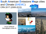 South American Emissions, Megacities and Climate (SAEMC, 2006