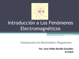 Introducción Fenómenos electromagnéticos