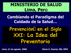 1. Cuidando su Salud