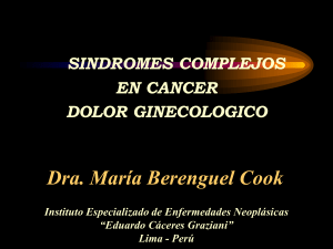 Sindromes Dolorosos en Cancer