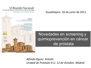 Nuevos Datos en el Screening y en la Quimiopreveción del Cáncer