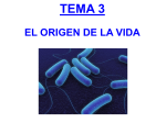 TEMA 3 EL ORIGEN DE LA VIDA new