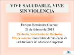 ZONA LIBRE DE VIOLENCIA EN INSTITUCIONES DE EDUCACIÓN