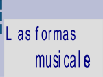 Las formas musicales.