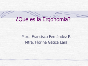 Qué es la Ergonomía - Facultad de Medicina UNAM
