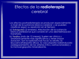 Efectos de la radioterapia cerebral